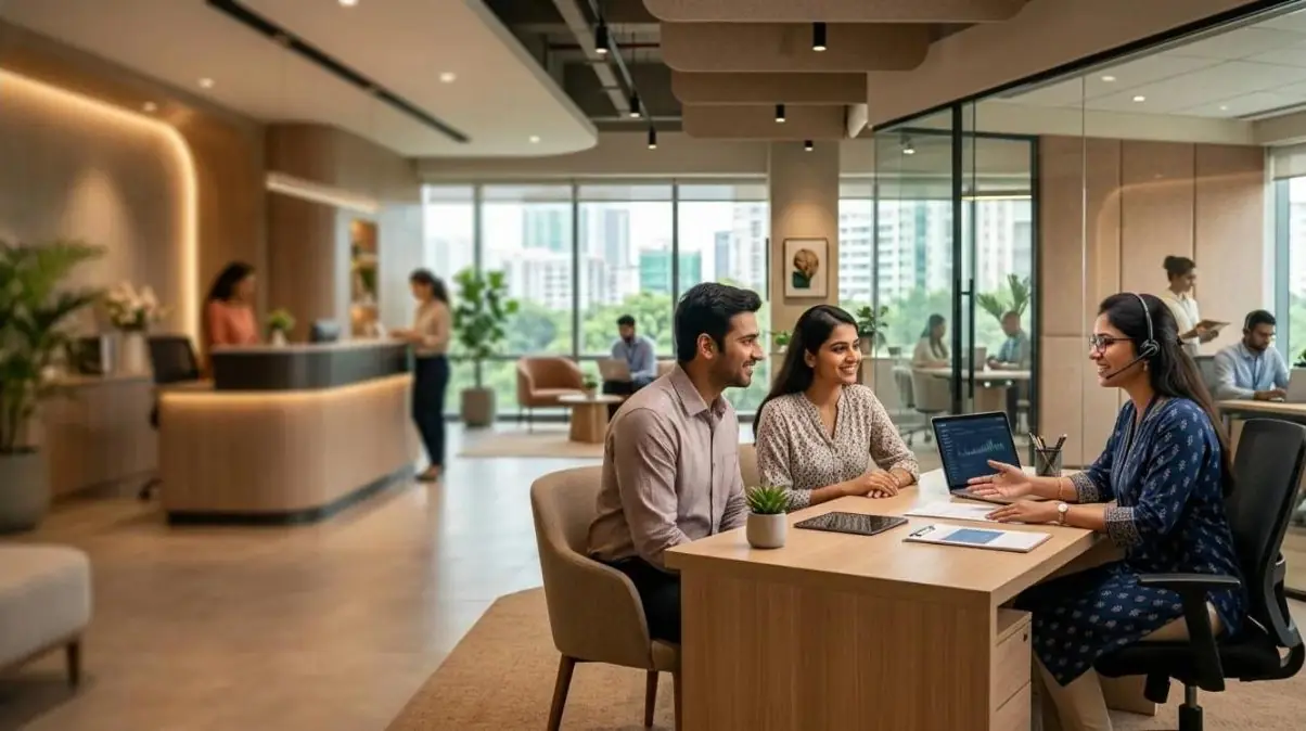 Clients discussing a project with our team